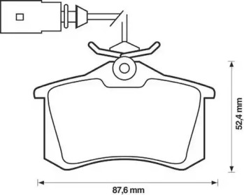 JURID VW гальмівні колодки задн.Sharan,Seat,Ford Galaxy 96-