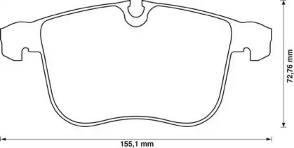 Гальмівні колодки передні Opel Vectra / Saab 9-3 / Cadillac