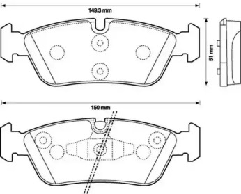 Гальмівні колодки передні BMW 1-Series, 3-Series