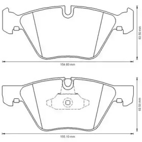 JURID BMW гальмівні колодки передн.5 F10 518d-528i 11-