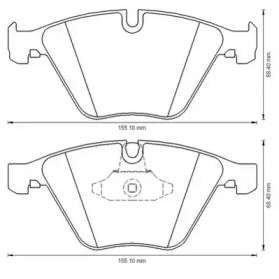 JURID BMW гальмівні колодки передн.3 E90,X1 E84 05-