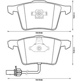 JURID VW Гальмівні колодки перед. AUDI A4,6,8  04-