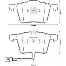 JURID VW гальмівні колодки передн.Audi A3 06-,Golf V,VI,Eos,Seat Leon 06-