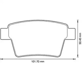 JURID FORD Тормозные колодки задн.Mondeo III 04-,Jaguar X-Type 04-