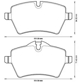 JURID гальмівні колодки передн. MINI
