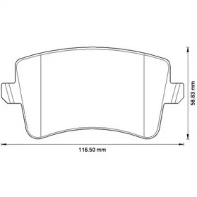 JURID гальмівні колодки задн. AUDI A4,A5,Q5 07-