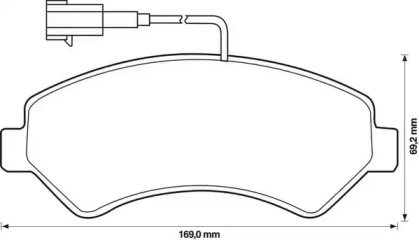 Гальмівні колодки передні Citroen Jumper / Fiat Ducato / Peugeot Boxer