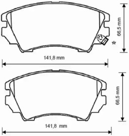 Гальмівні колодки передні Opel Astra J, Insignia A / Chevrolet Malibu, Camaro