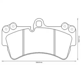 JURID VW гальмівні колодки передн.Touareg,Audi Q7,Porsce Cayenne 2.5-5.0 02-