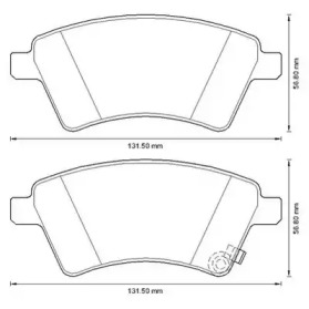 JURID SUZUKI Гальмівні колодки передн. SX4,Fiat Sedici 06-