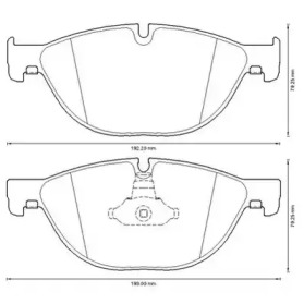 JURID BMW колодки гальмівні передн. 5 F10,6,7 F01/F02 10-