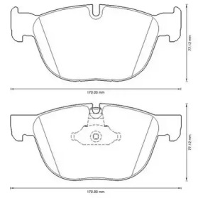 JURID BMW гальмівні колодки передн.X5 E70 07-,F15,85 13-,X 6 E71 08-,F16,86 14-