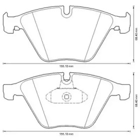 JURID BMW колодки гальм.передн.5 F10 525/535,6 Gran Coupe,7 F01 730 10-