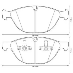 JURID BMW Гальмівні колодки передн X5/X6 E70/E71