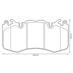 JURID LAND ROVER Колодки гальмівні передн.Range Rover 5.0