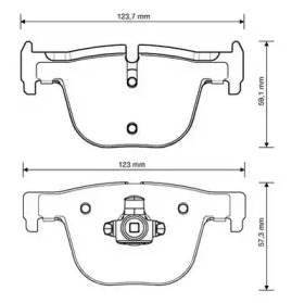 JURID BMW Тормозные колодки задн.3 F30/34,4 F33//36