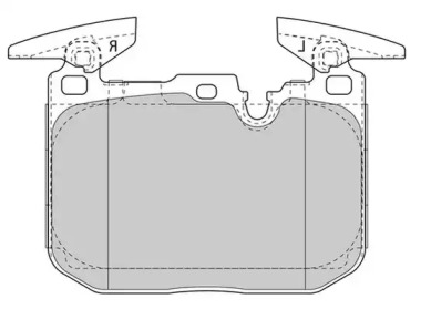 JURID BMW Тормозные колодки 3 F30/F31, 4 F36/F32