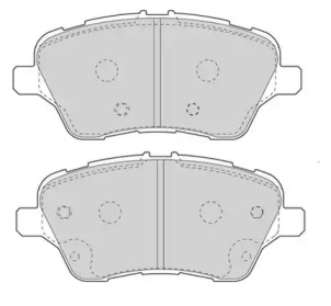 JURID FORD гальмівні колодки передн.B-Max,Transit Courier 12-