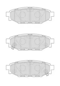 JURID SUBARU гальмівні колодки задн. Forester,Impreza,Legacy,Outback