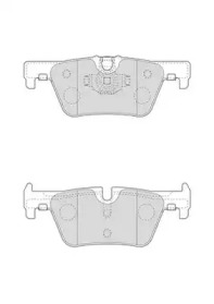 JURID BMW Тормозные колодки задн. F30/F31/F34/F35/F80/X3(F25)