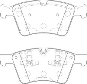 JURID DB гальмівні колодки передн. W164 06-