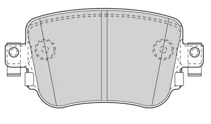 JURID VW колодки гальмівні задн.Audi A1/Q3,Caddy IV 15-,Skoda Octavia III,Sharan 12-