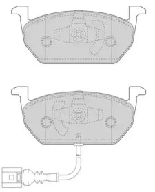 JURID VW Тормозные колодки передн.Audi A3 13-,Seat Leon,Skoda Octavia III,Golf VII 12-