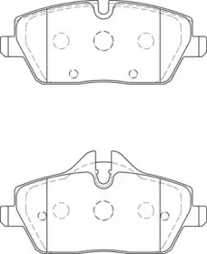 JURID BMW гальмівні колодки передні 1 E87