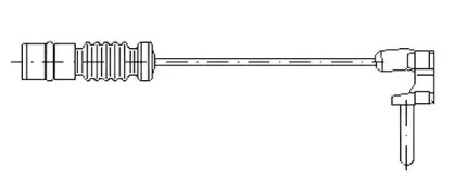 JURID датчик гальмівних колодок DB W123/126 -85