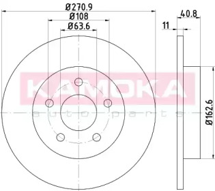 Диск гальмівний TY£ FORD FOCUS III 11-