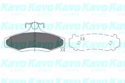 KAVO PARTS DAEWOO гальмівні колодки задн.Nubira, Leganza