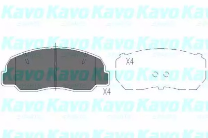 KAVO PARTS TOYOTA Гальмівні колодки пер. Land Cruiser -96