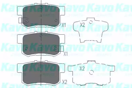 KAVO PARTS HONDA гальмівні колодки задн.Accord 03-,CR-V II,Stream 01-