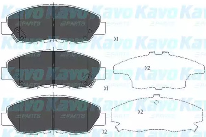 KAVO PARTS HONDA Гальмівні колодки передн. Accord 90-