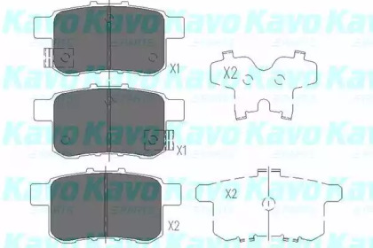 KAVO PARTS HONDA гальмівні колодки задн. Accord 08-,Civic 12-