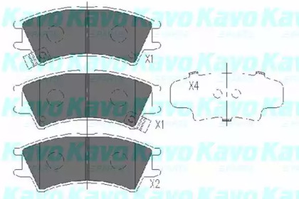 KAVO PARTS HYUNDAI гальмівні колодки Atos 98-