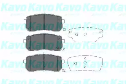 KAVO PARTS KIA Тормозные колодки задн.Carnival III 06-