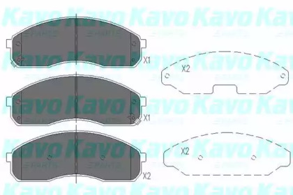 KAVO PARTS KIA гальмівні колодки передн.Pregio,Carnival 99-