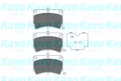 KAVO PARTS MAZDA Тормозные колодки передн.323 89-94 1,8 16V