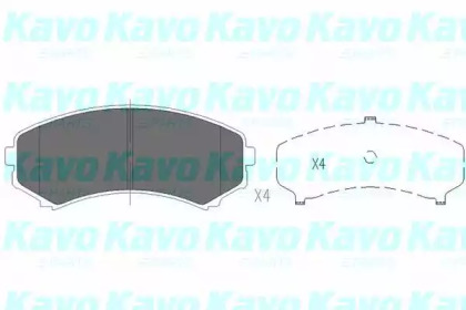 KAVO PARTS MITSUBISHI Тормозные колодки передн.Pajero,Grandis