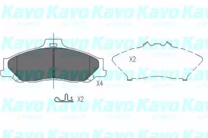 KAVO PARTS MAZDA Гальмівні колодки передн. B-serie,BT-50,Ford Ranger 1.8/3.0 96-