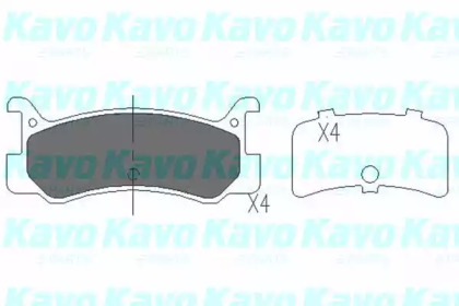 KAVO PARTS MAZDA Колодки торм. задние 323 1,6GT -93, MX-3/MX-5