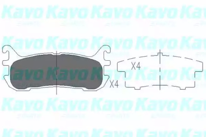 KAVO PARTS MAZDA гальмівні колодки задн.MX-5 II 94-