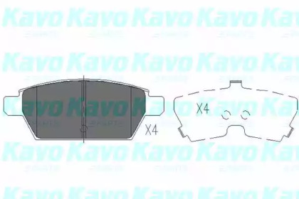 KAVO PARTS MAZDA гальмівні колодки задн.Mazda 6 2.3