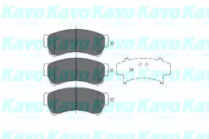 KAVO PARTS MAZDA гальмівні колодки передн.Mazda 6 07-