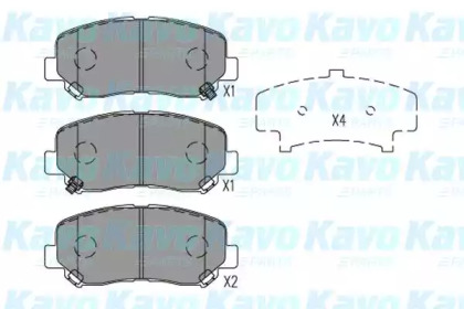 KAVO PARTS MAZDA гальмівні колодки передн.CX-5 11-