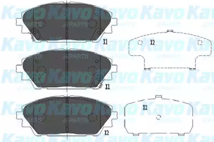 KAVO PARTS MAZDA гальмів.колодки передн.Mazda 3 13-