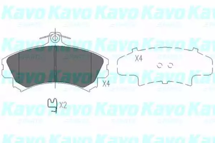 KAVO PARTS MITSUBISHI Тормозные колодки передн.Colt VI,Space Star,Carisma 1.6-1.8 95-,Smart Forfour 04-