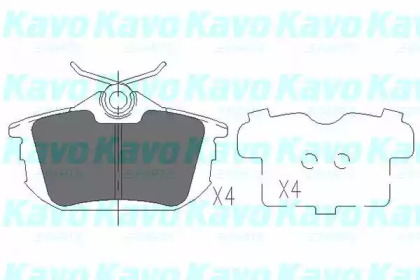 KAVO PARTS MITSUBISHI Тормозные колодки задн.Carisma, Spase Star 00-Volvo S40/V40 97-