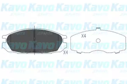 KAVO PARTS NISSAN Колодки тормозные задние Patrol 2,8/3,2/3,3 88-